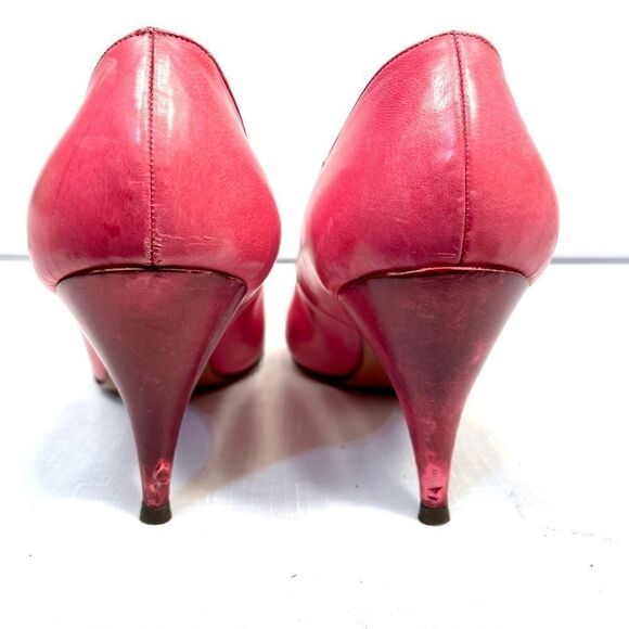 PINK LEATHER SHOES VINTAGE - Picture 4 of 8